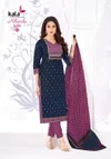 Niharika Vol 6 By Kala Cotton Ajrak Printed Kurti With Bottom Dupatta 